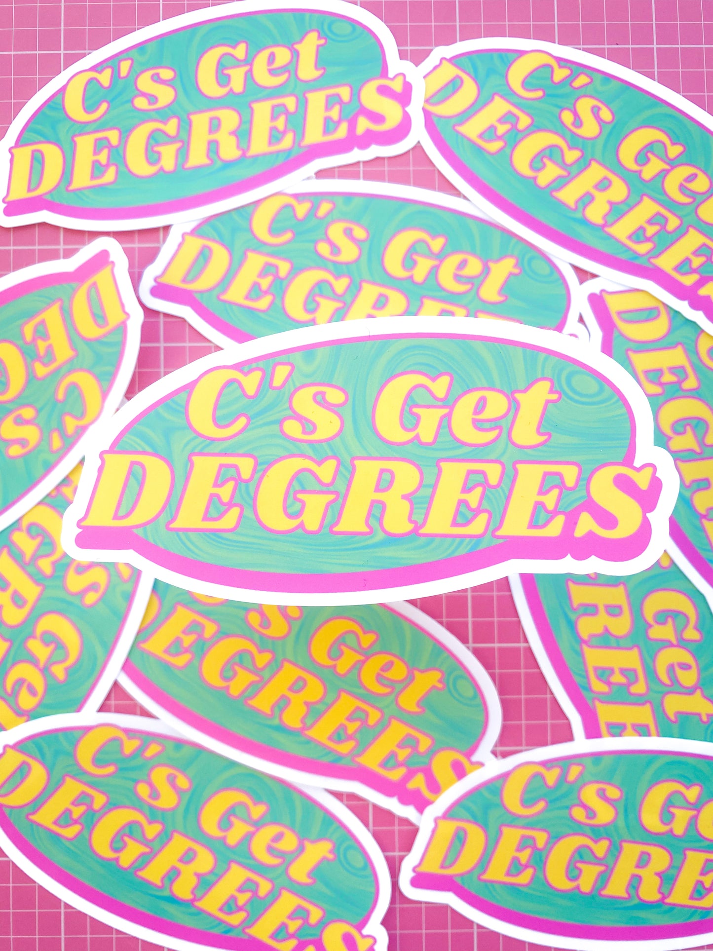 C's Get Degrees - Sticker