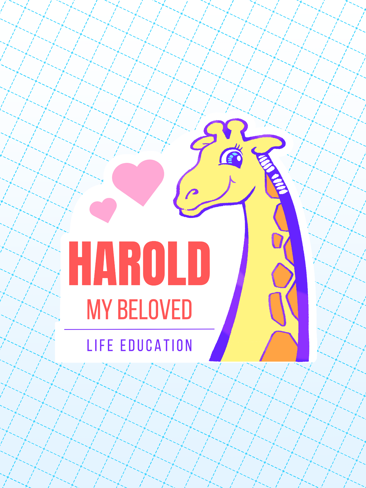 Harold the giraffe - Sticker