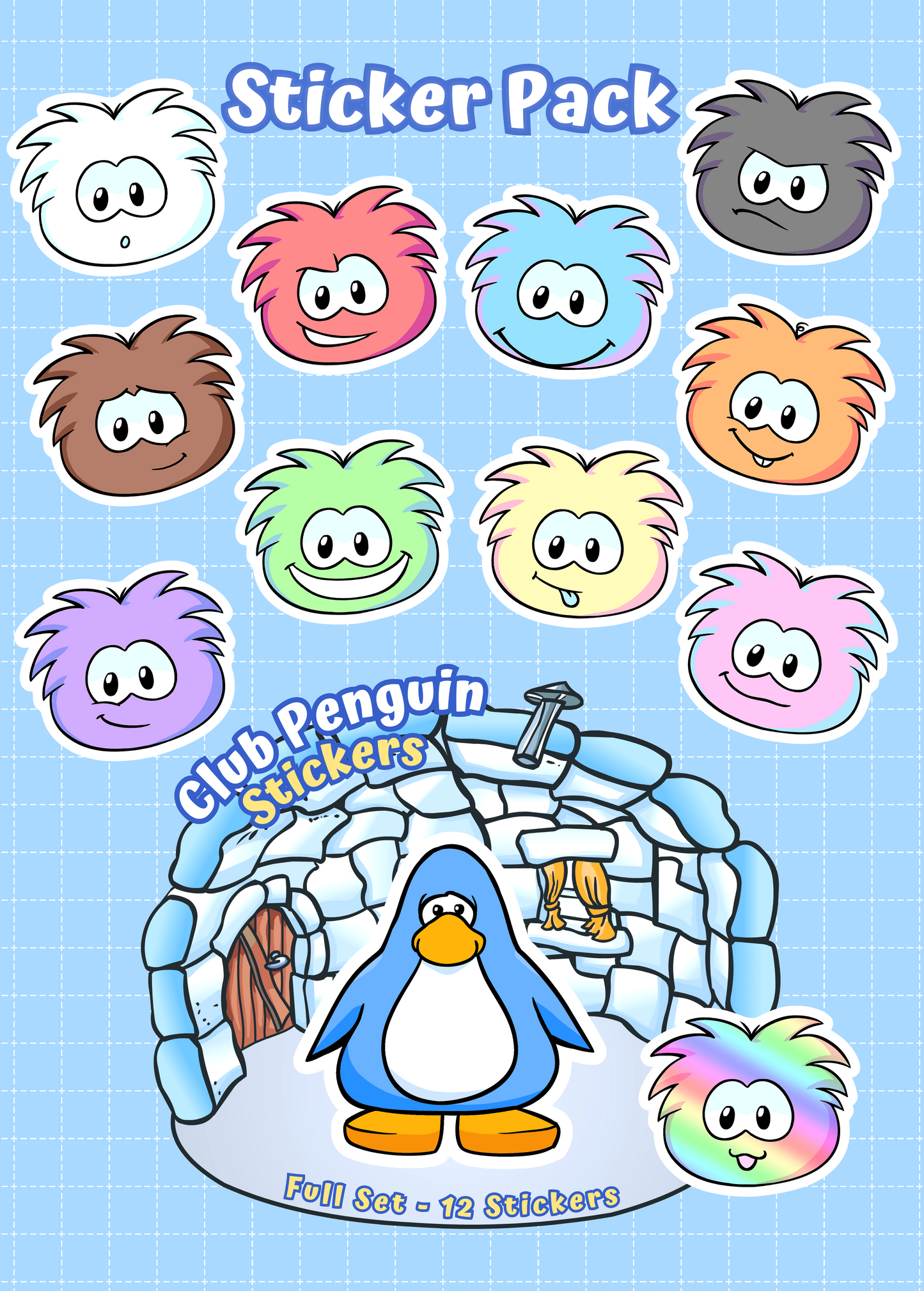 Puffles! - Vinyl Stickers