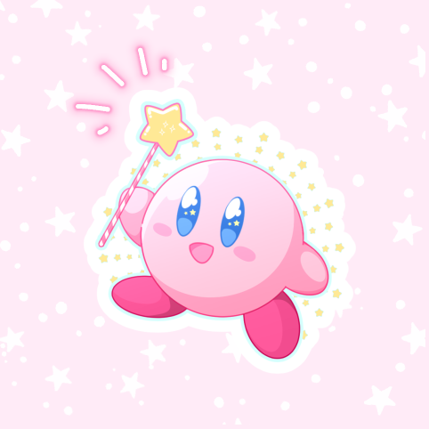 Kirby - Vinyl Sticker