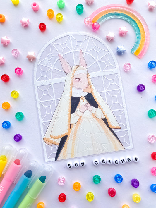 Rabbit Nun Suncatcher