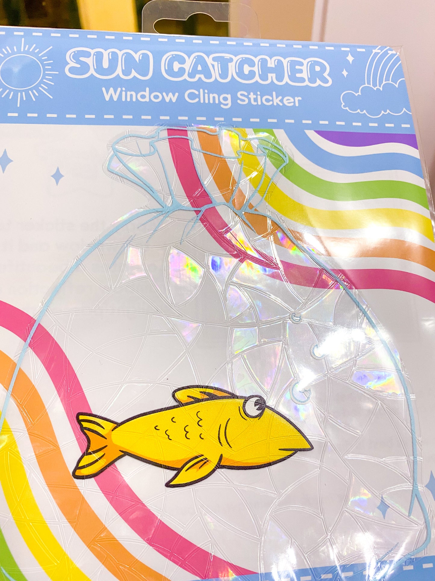 Fluffy Fish bag Suncatcher