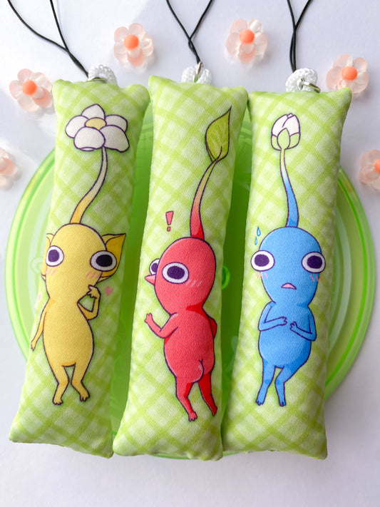 Pikmin - Mini Dakimakura (Pillow Keychains)