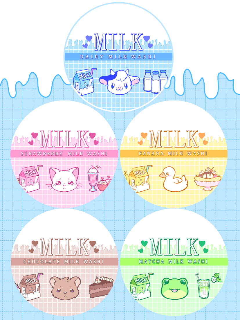 Milk Washi Tape Blind Box