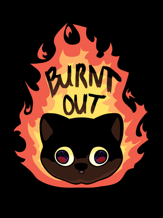 BURNT OUT - Sticker