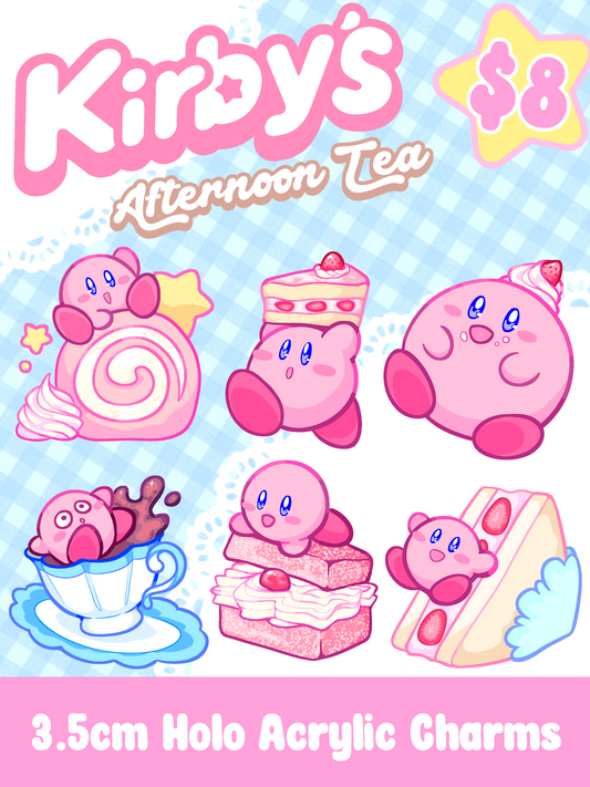 Kirby's Afternoon Tea - Small Charms