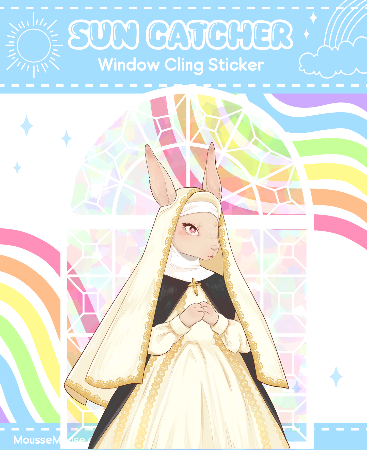 Rabbit Nun Suncatcher