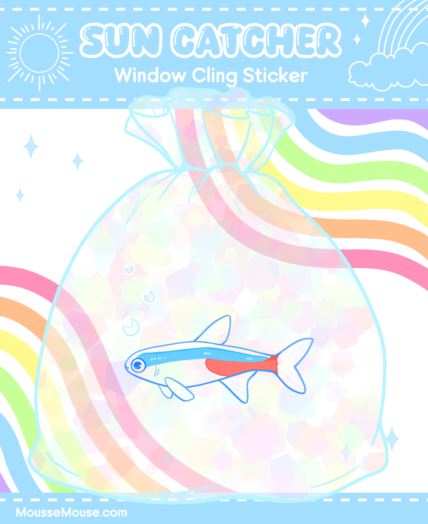 Tetra Fish bag Suncatcher