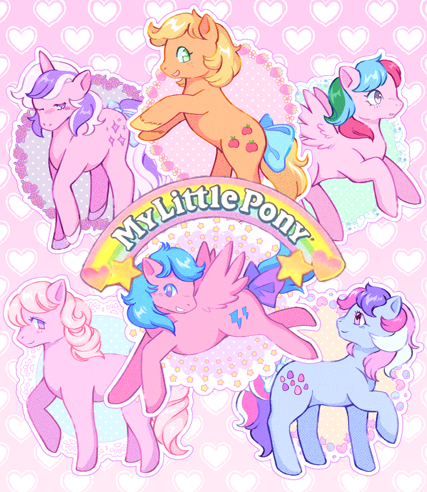 80s My Little Pony Vinyl Stickers