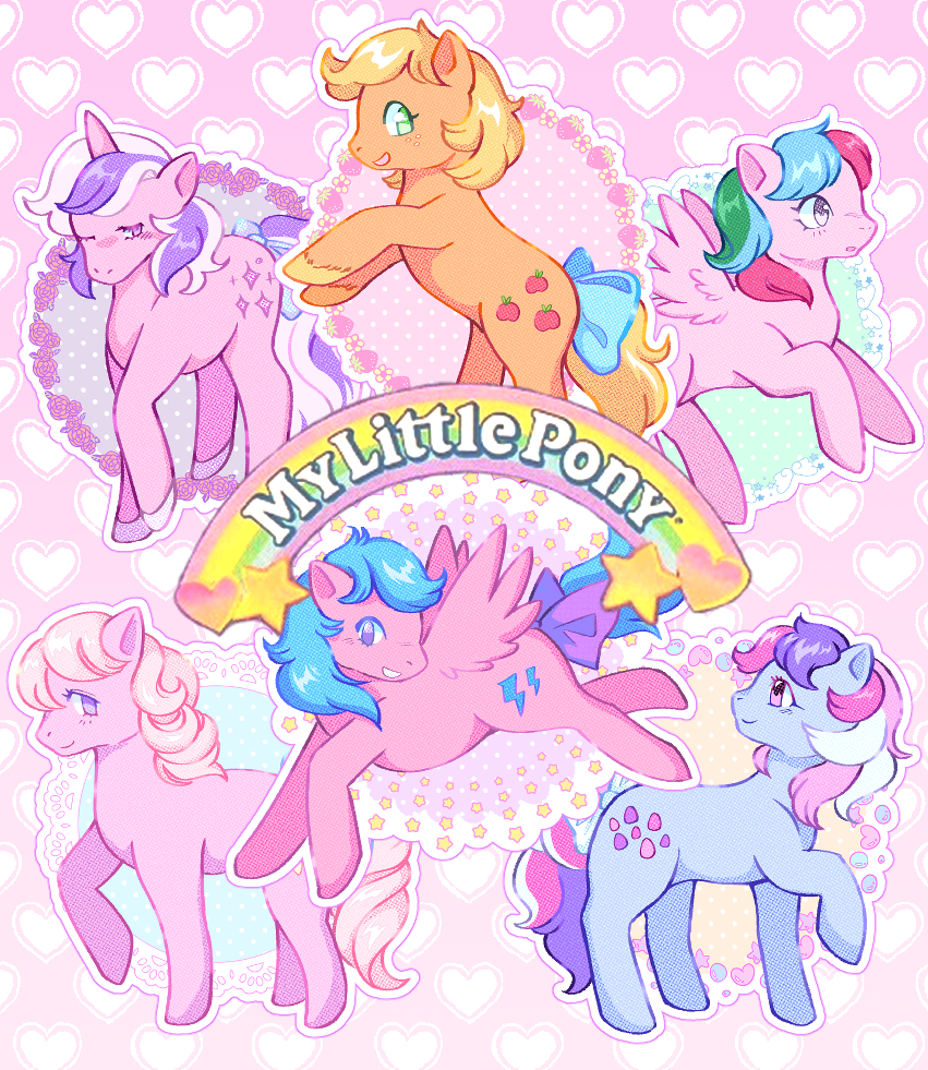 80s My Little Pony - Vinyl Stickers