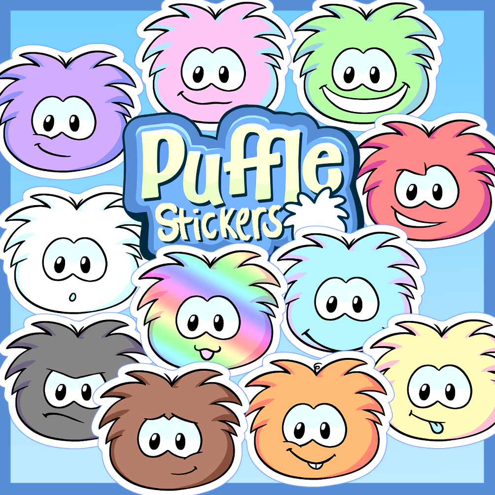 Puffles! - Vinyl Stickers
